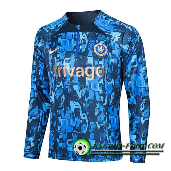 Sweatshirt Training FC Chelsea Bleu 2023/2024