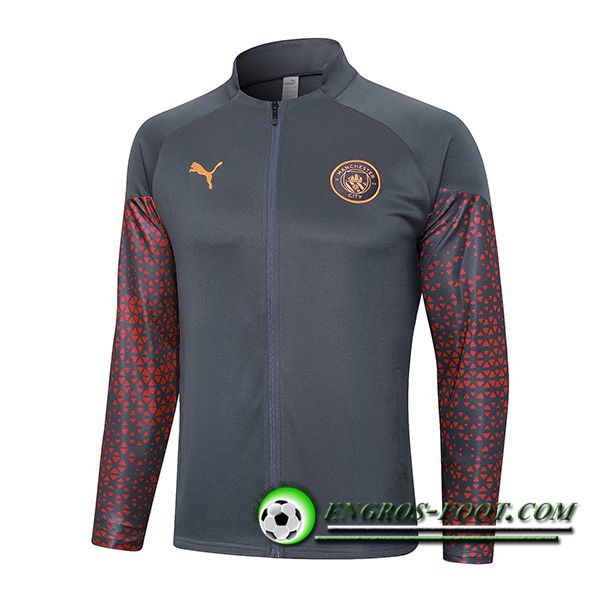 Veste Foot Manchester City Gris Foncé 2023/2024