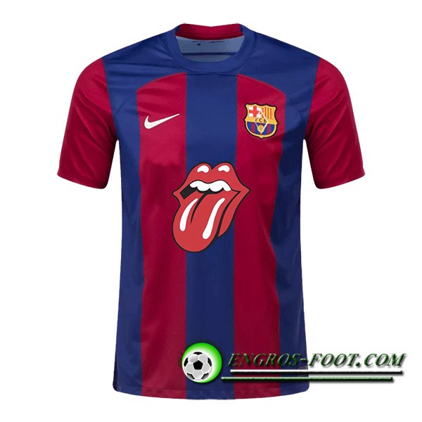 Maillot de Foot FC Barcelone x Rolling Stones 2023/2024