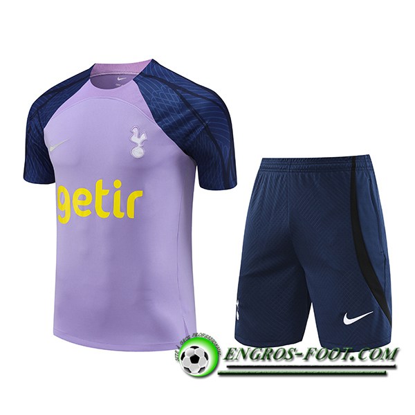 Ensemble Training T-Shirts + Shorts Tottenham Hotspur Pourpre 2023/2024 -03