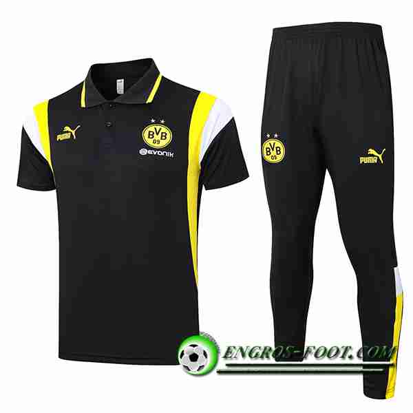 Ensemble Polo Foot Dortmund Noir 2023/2024 -02