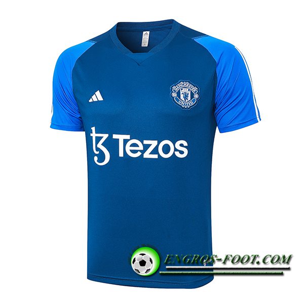 Training T-Shirts Manchester United Bleu 2023/2024