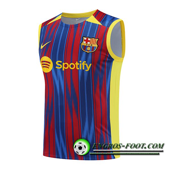 Training Debardeur FC Barcelone Rouge/Bleu 2023/2024 -02