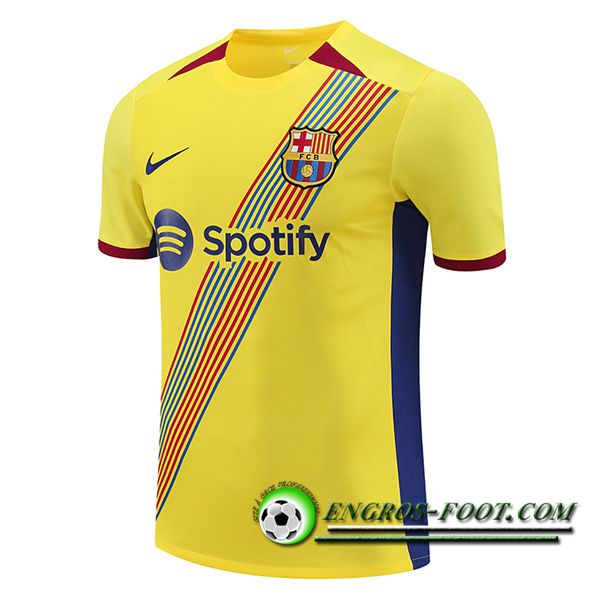 Training T-Shirts FC Barcelone Jaune 2023/2024