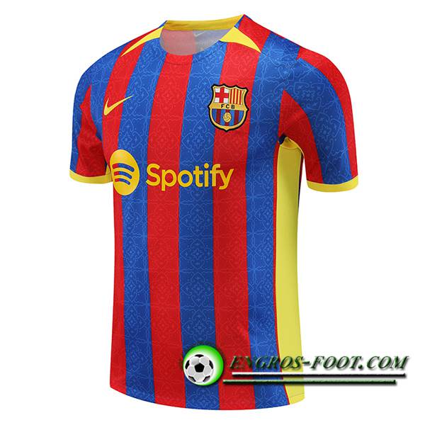 Training T-Shirts FC Barcelone Rouge/Bleu 2023/2024 -03