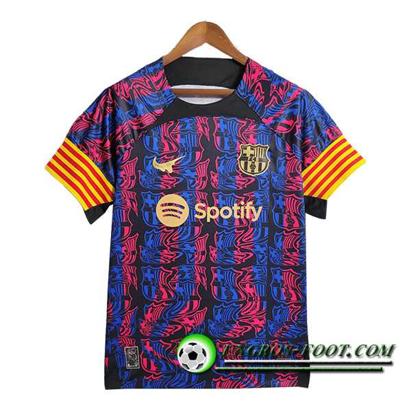 Training T-Shirts FC Barcelone Rouge/Bleu 2023/2024 -02