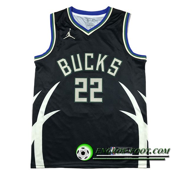 Maillot Milwaukee Bucks (MIDDLETON #22) 2023/24 Noir