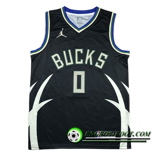 Maillot Milwaukee Bucks (LILLARD #0) 2023/24 Noir