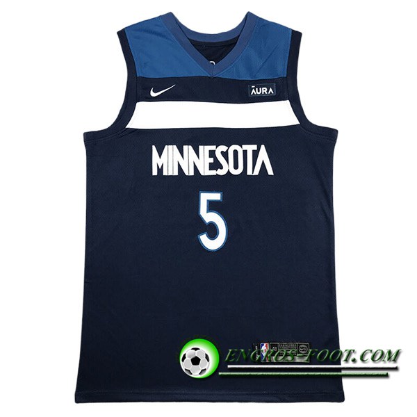 Maillot Minnesota Timberwolves (EDWARDS #5) 2023/24 Noir/Bleu