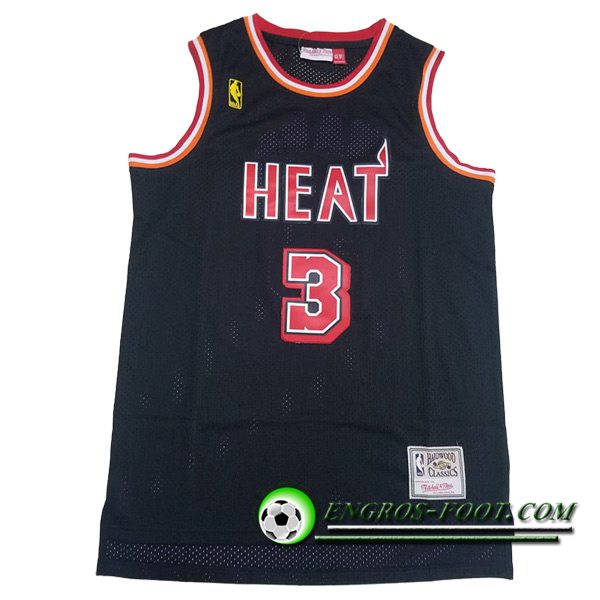 Maillot Miami Heat (WADE #3) 2023/24 Noir