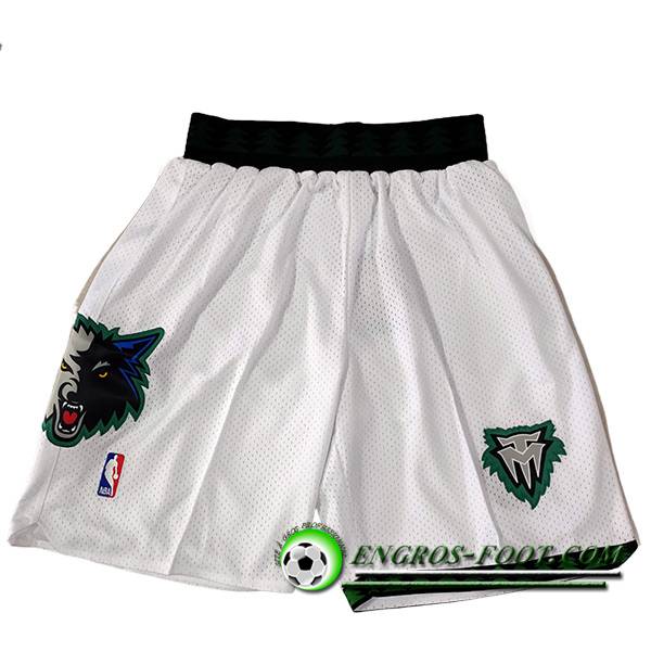 Shorts NBA Minnesota Timberwolves 2023/24 Blanc