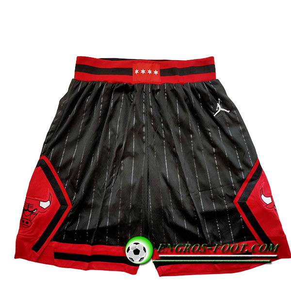 Shorts NBA Chicago Bulls 2023/24 Noir/Rouge -02