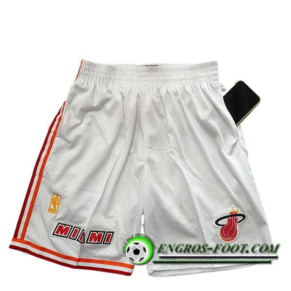 Shorts NBA Miami Heat 2023/24 Blanc -02