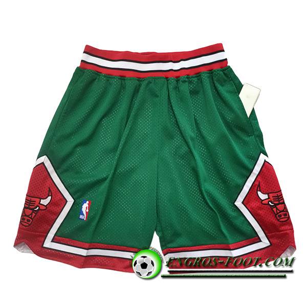 Shorts NBA Chicago Bulls 2023/24 Vert/Rouge