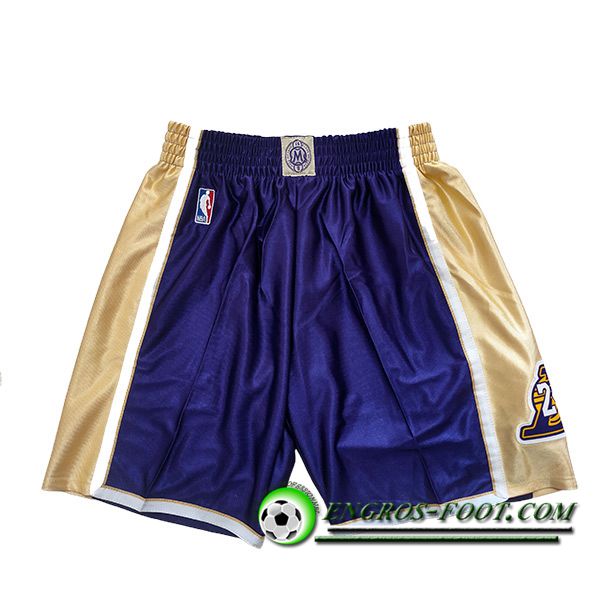 Shorts NBA Los Angeles Lakers 2023/24 Bleu/Jaune -04