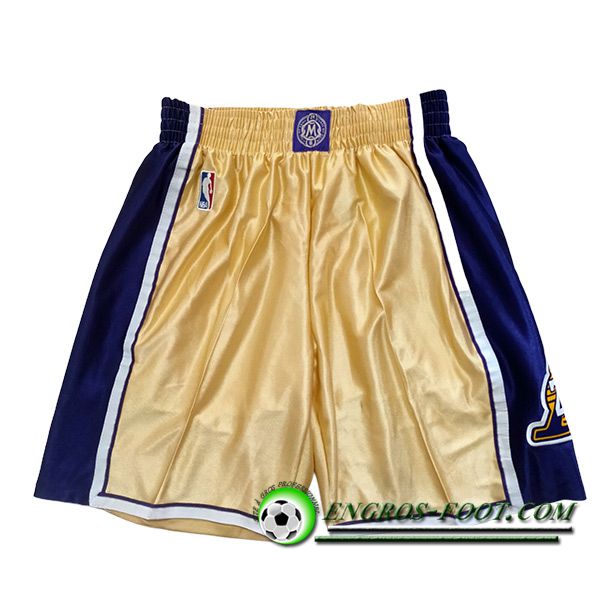 Shorts NBA Los Angeles Lakers 2023/24 Jaune/Bleu -05