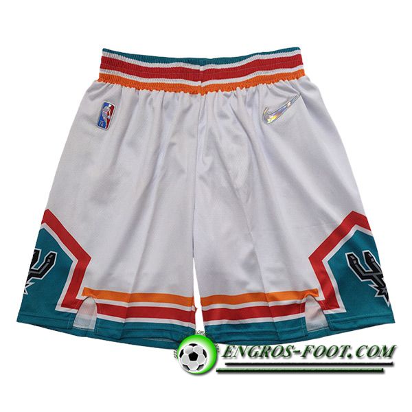 Shorts NBA San Antonio Spurs 2023/24 Blanc