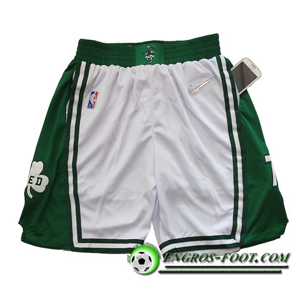 Shorts NBA Boston Celtics 2023/24 Blanc/Vert