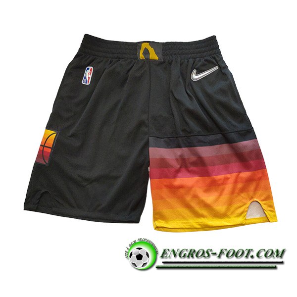 Shorts NBA Utah Jazz 2023/24 Noir/Orange