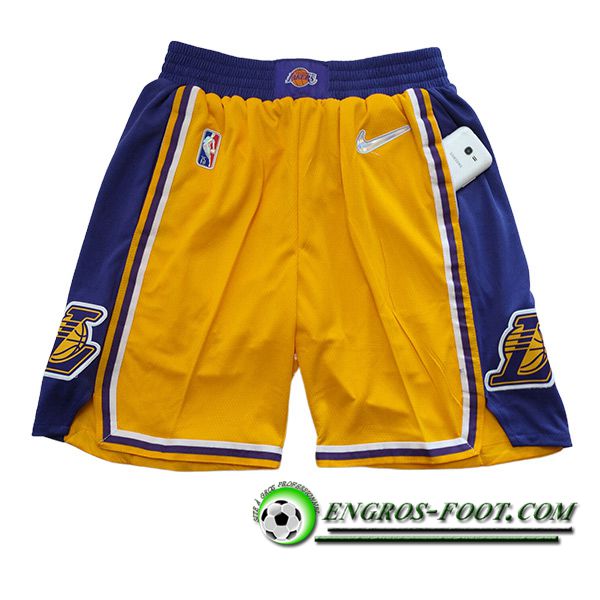 Shorts NBA Los Angeles Lakers 2023/24 Orange/Pourpre