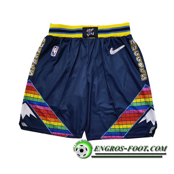 Shorts NBA Denver Nuggets 2023/24 Bleu -02