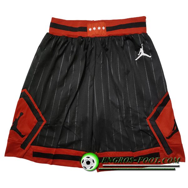 Shorts NBA Chicago Bulls 2023/24 Noir/Rouge -03