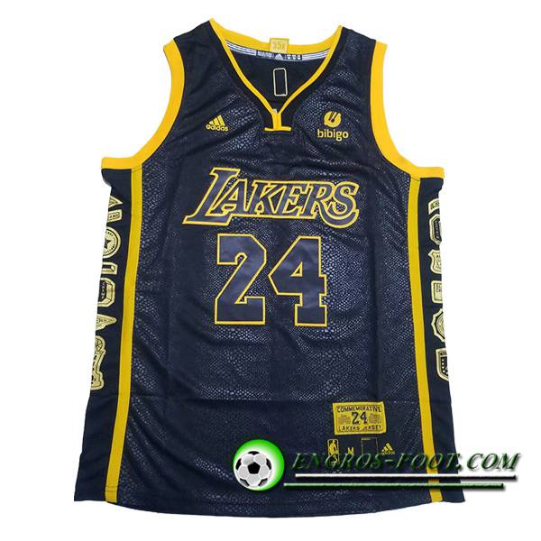 Maillot Los Angeles Lakers (BRYANT #24) 2023/24 Noir/Jaune