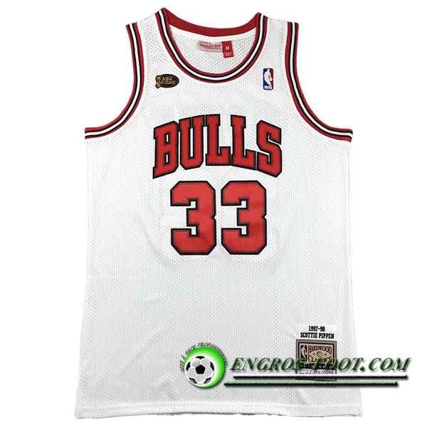 Maillot Chicago Bulls (PIPPEN #33) 2023/24 Blanc/Rouge