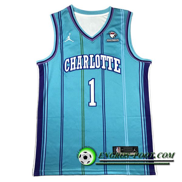 Maillot Charlotte Hornets (CHARLOTTE #1) 2023/24 Bleu