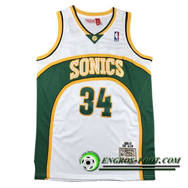 Maillot Oklahoma City Thunder (ALLEN #34) 2023/24 Vert/Blanc