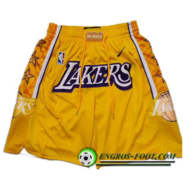 Shorts NBA Los Angeles Lakers 2023/24 Jaune