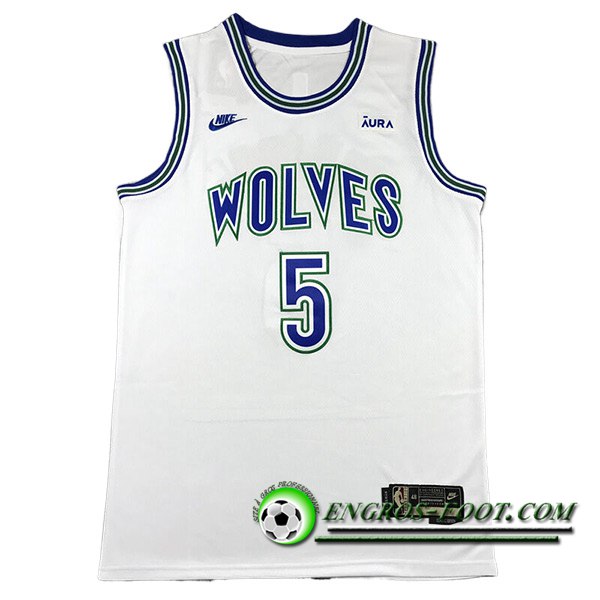 Maillot Minnesota Timberwolves (EDWARDS #5) 2023/24 Blanc/Bleu