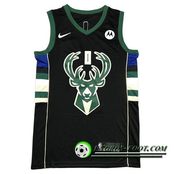 Maillot Milwaukee Bucks (LILLARD #0) 2023/24 Noir/Vert