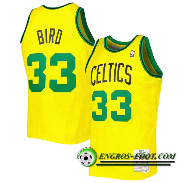 Maillot Boston Celtics (BIRD #33) 2023/24 Jaune