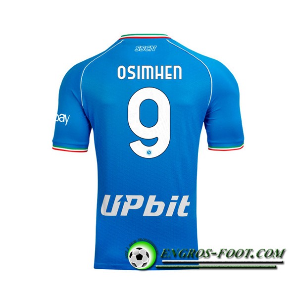 Maillot de Foot SSC Naples (OSIMHEN #9) 2023/2024 Domicile