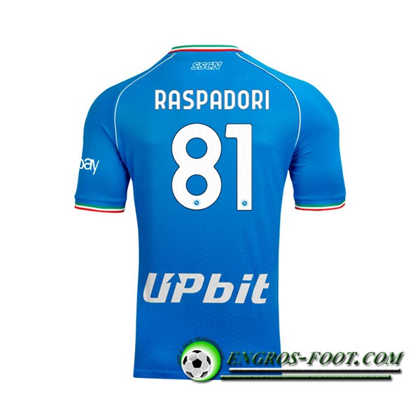 Maillot de Foot SSC Naples (RASPADORI #81) 2023/2024 Domicile