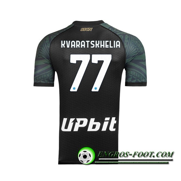 Maillot de Foot SSC Naples (KVARATSKHELIA #77) 2023/2024 Third