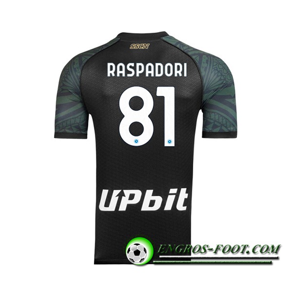 Maillot de Foot SSC Naples (RASPADORI #81) 2023/2024 Third