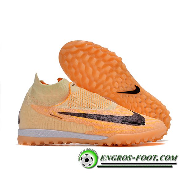 Nike Chaussures de Foot Phantom GX Elite DF Link TF Orange/Noir