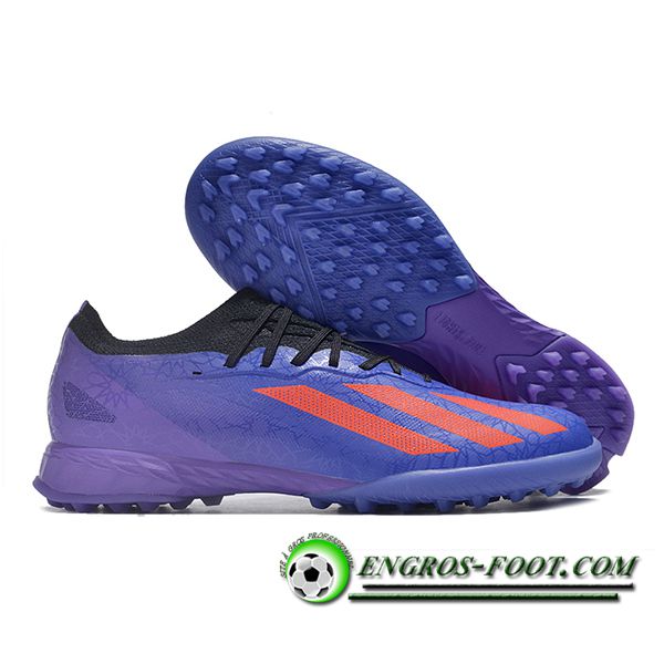 Adidas Chaussures de Foot X CRAZYFAST.1 TF BOOTS Pourpre/Rouge