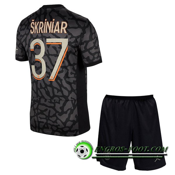 Maillot de Foot PSG (SKRINIAR #37) Enfants 2023/2024 Third