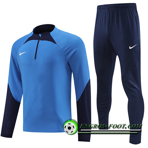 Ensemble Survetement de Foot Nike Bleu 2023/2024 -02