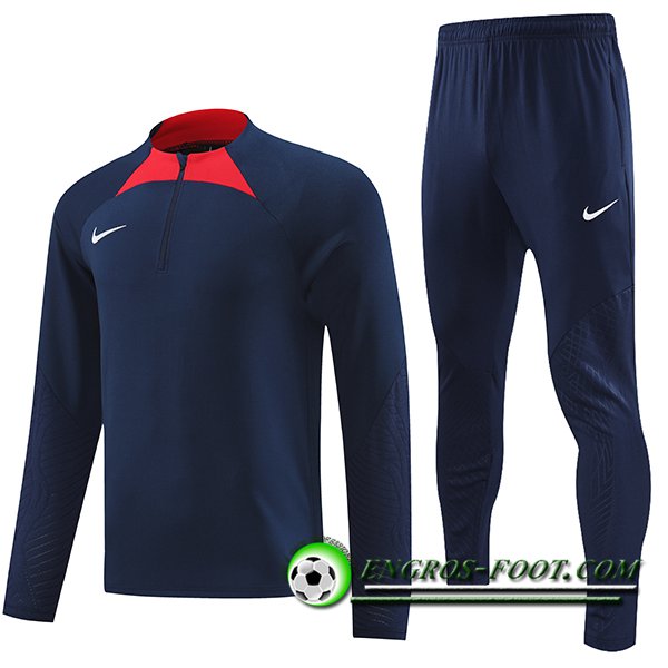 Ensemble Survetement de Foot Nike Bleu Marine 2023/2024 -04