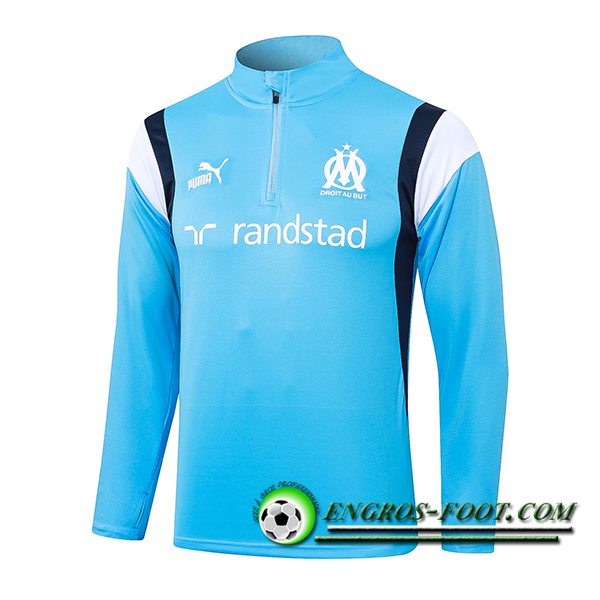 Sweatshirt Training Marseille Bleu Clair 2023/2024 -03