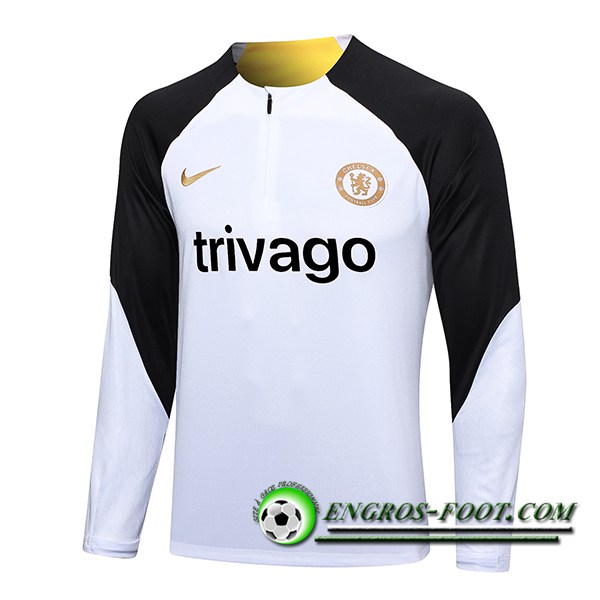 Sweatshirt Training FC Chelsea Blanc 2023/2024 -02