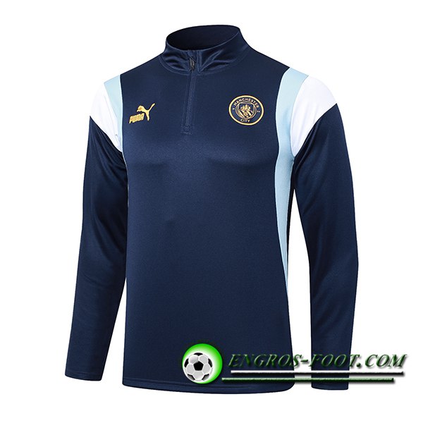 Sweatshirt Training Manchester City Bleu Marine 2023/2024 -02