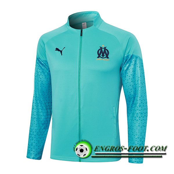 Veste Foot Marseille Bleu Clair 2023/2024