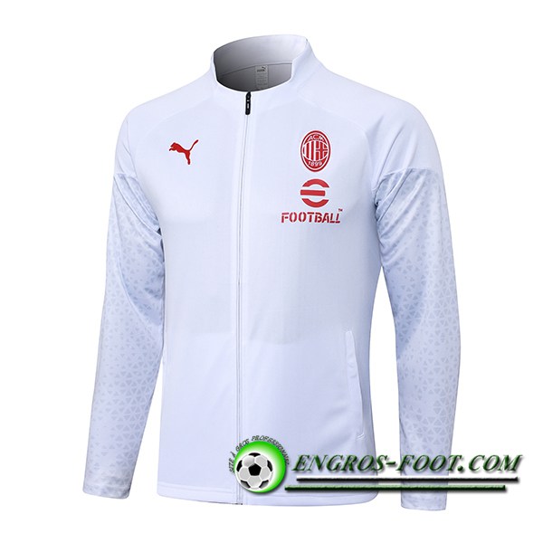 Veste Foot Milan AC Blanc 2023/2024