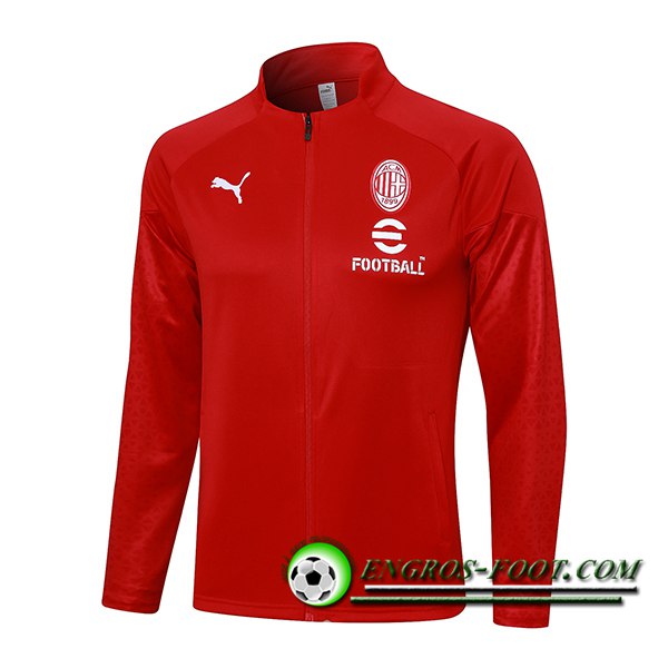 Veste Foot Milan AC Rouge 2023/2024