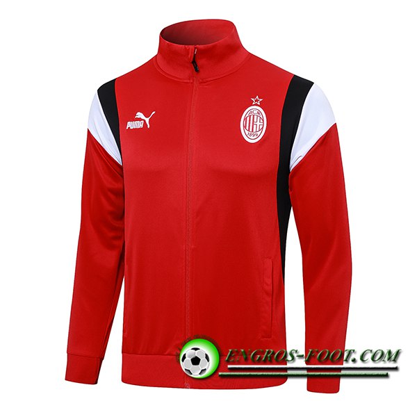 Veste Foot Milan AC Rouge 2023/2024 -02